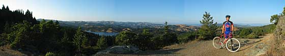 Cyclocross ride down Rock Springs trail on Mt. Tamalpais