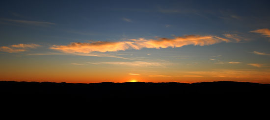 Sunset at Cow Mountain Recreation Area