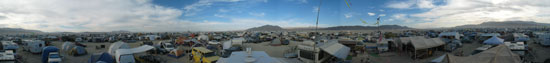 Burning Man (panoramas) '360 degrees above C.D. Camp'