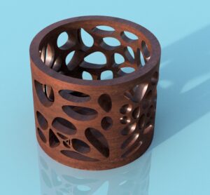 Voronoi-16x4-Cells-Walnut